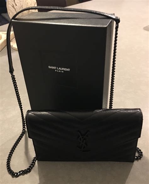 ysl wallet on chain iconic|ysl wallet on chain review.